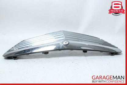 07-09 Mercedes W211 E350 Front Center Bumper Grill Grille Cover Panel Chrome OEM