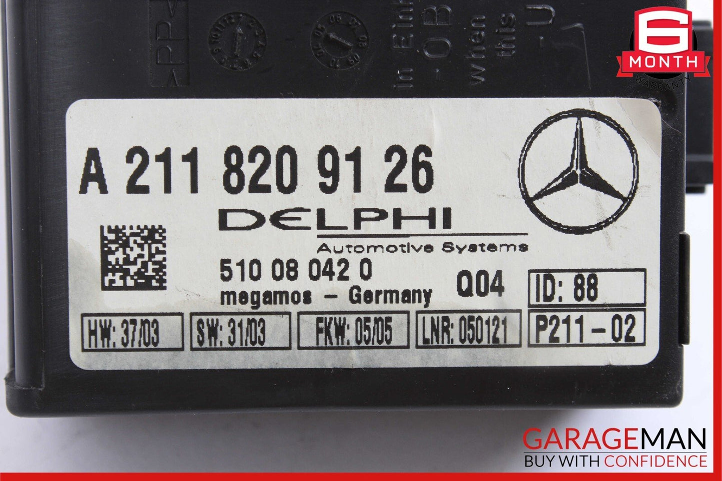 00-08 Mercedes SL500 SLK350 S430 Anti Theft Control Alarm Module 2118209126 OEM