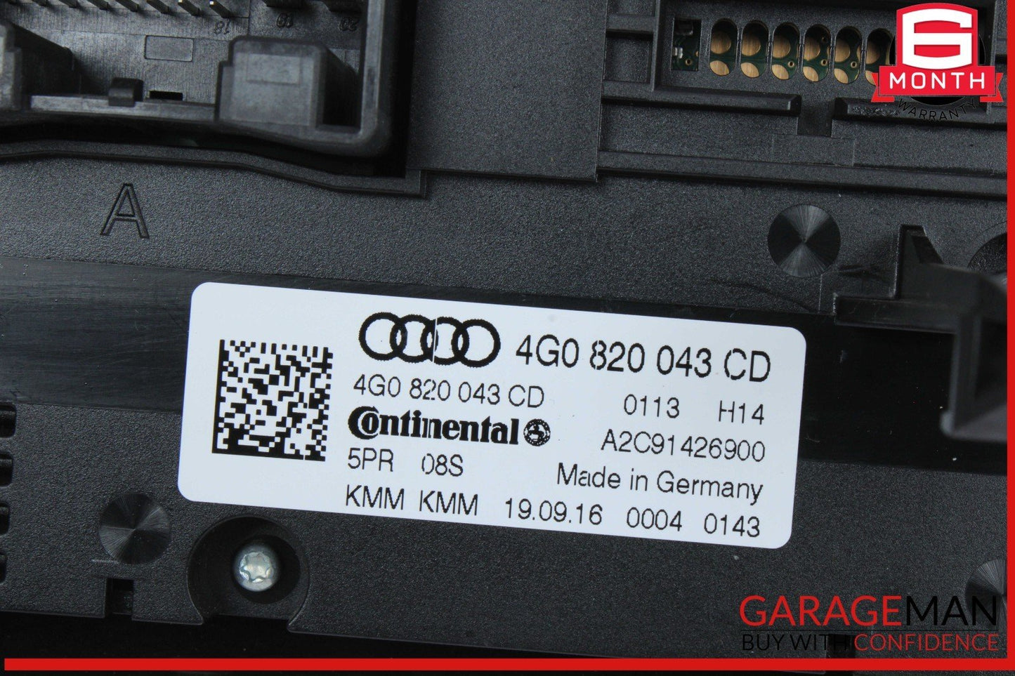 16-18 Audi A7 A6 S6 S7 Front AC Air Conditioning Climate Control Panel OEM