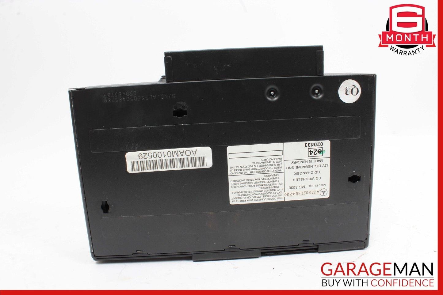03-08 Mercedes W215 CL500 CL55 SL600 S55 AMG 6 Disk CD Changer Player MC3330 OEM