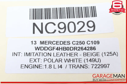 08-14 Mercedes W204 C250 C300 E350 Rear Right Door Lock Latch Actuator OEM
