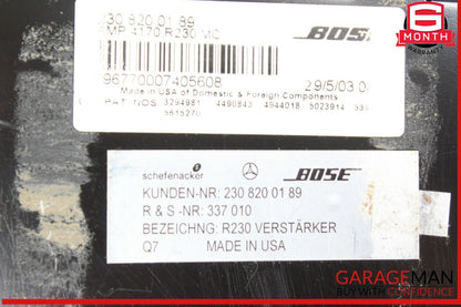 03-04 Mercedes R230 SL500 SL600 SL55 AMG Amplifier Amp Bose Audio Sound OEM
