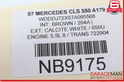 03-12 Mercedes W219 CLS550 ML350 Front Right Side Seat Control Module OEM