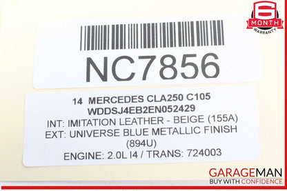 12-20 Mercedes W117 CLA250 CLA45 AMG ML350 Front Right Side Door Control Module