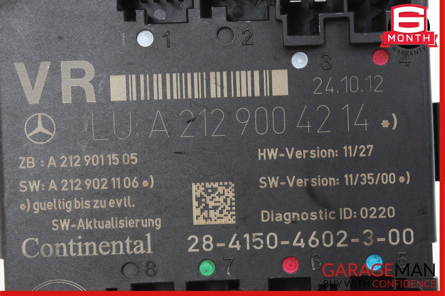 08-14 Mercedes W204 C250 Front Right Passenger Side Door Control Module Unit OEM