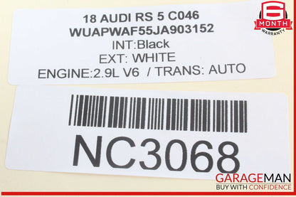 18-23 Audi RS5 S5 Front Left Side Headlight Cleaning Wash Nozzle Lift Cylinder