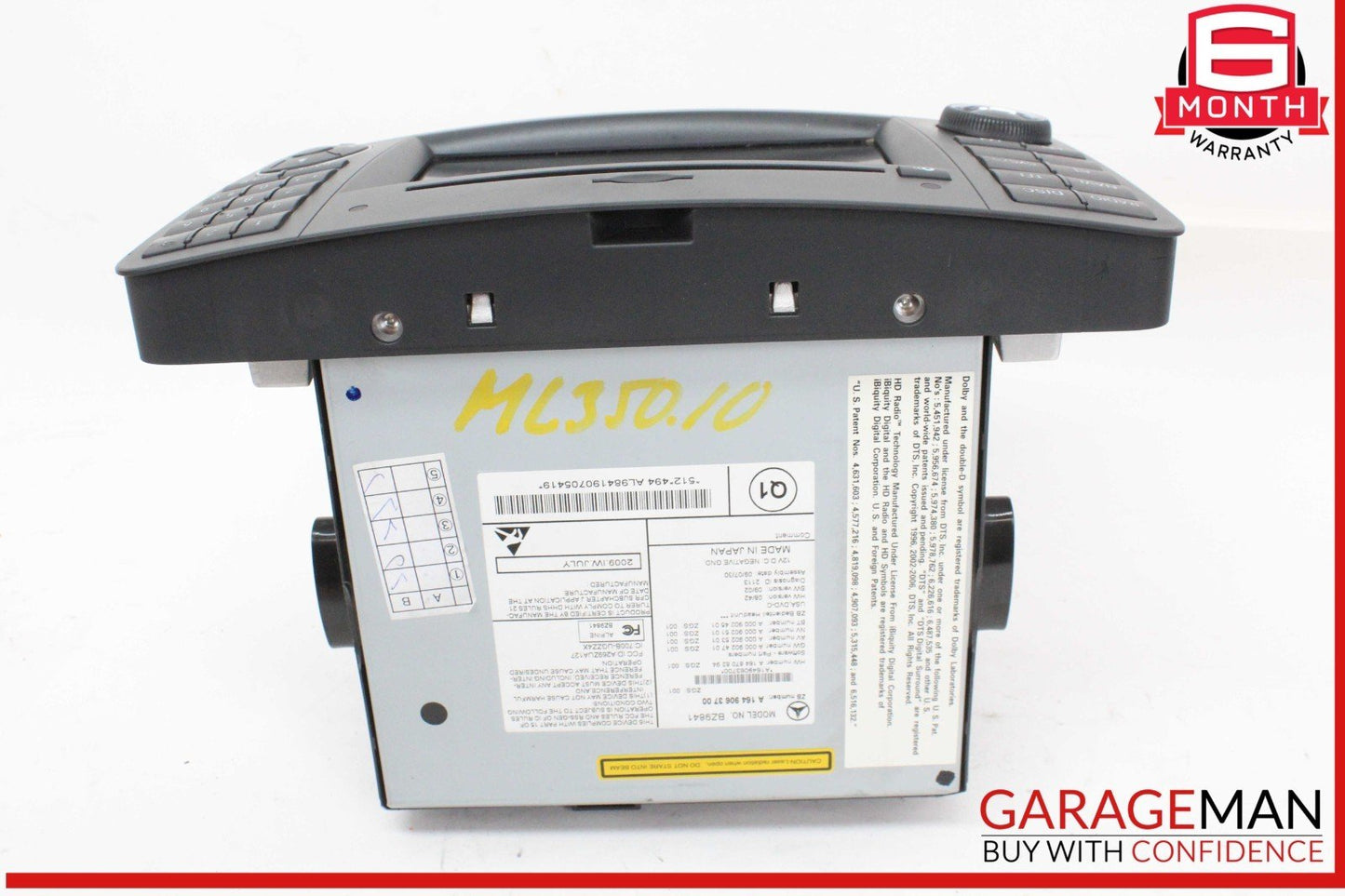 09-12 Mercedes W164 ML350 GL450 Command Head Unit Navigation Radio CD Player OEM