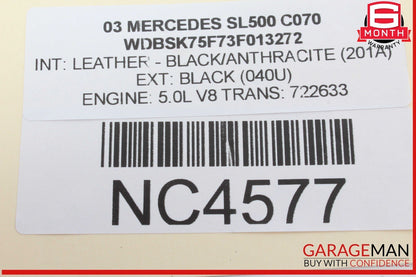 03-06 Mercedes R230 SL500 S500 CL500 ECU Engine Control Module Unit 1131532379