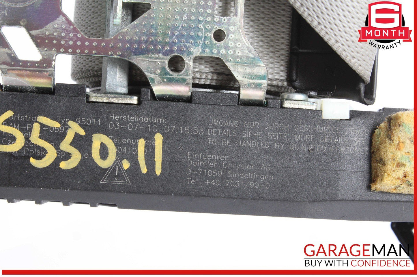 07-13 Mercedes W221 S550 Rear Right Seat Belt Seatbelt Retractor OEM