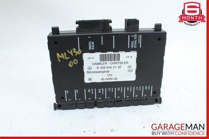 98-05 Mercedes W163 ML430 ML320 Seat Control Module Front Left Or Right OEM