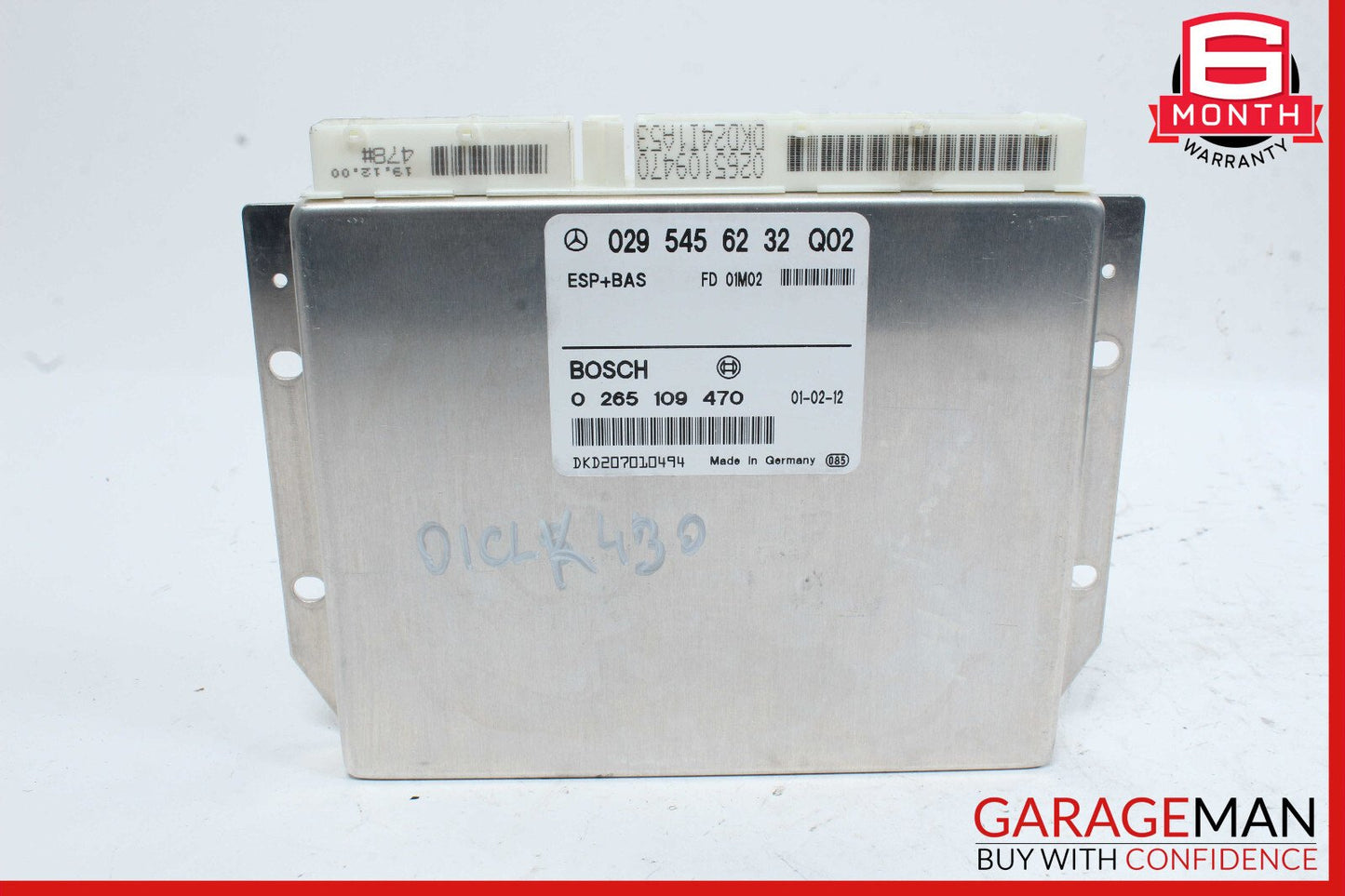 99-03 Mercedes W208 CLK430 ASR ABS Control Module Unit 0255456132 OEM