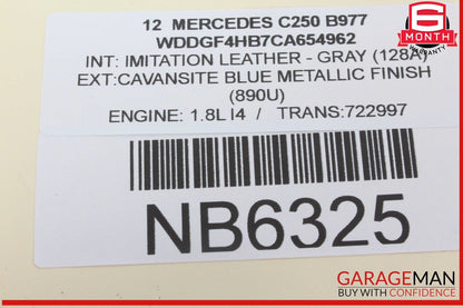 12-14 Mercedes W204 C250 C300 C350 Dash AC A/C Air Vent Grill Right Side OEM