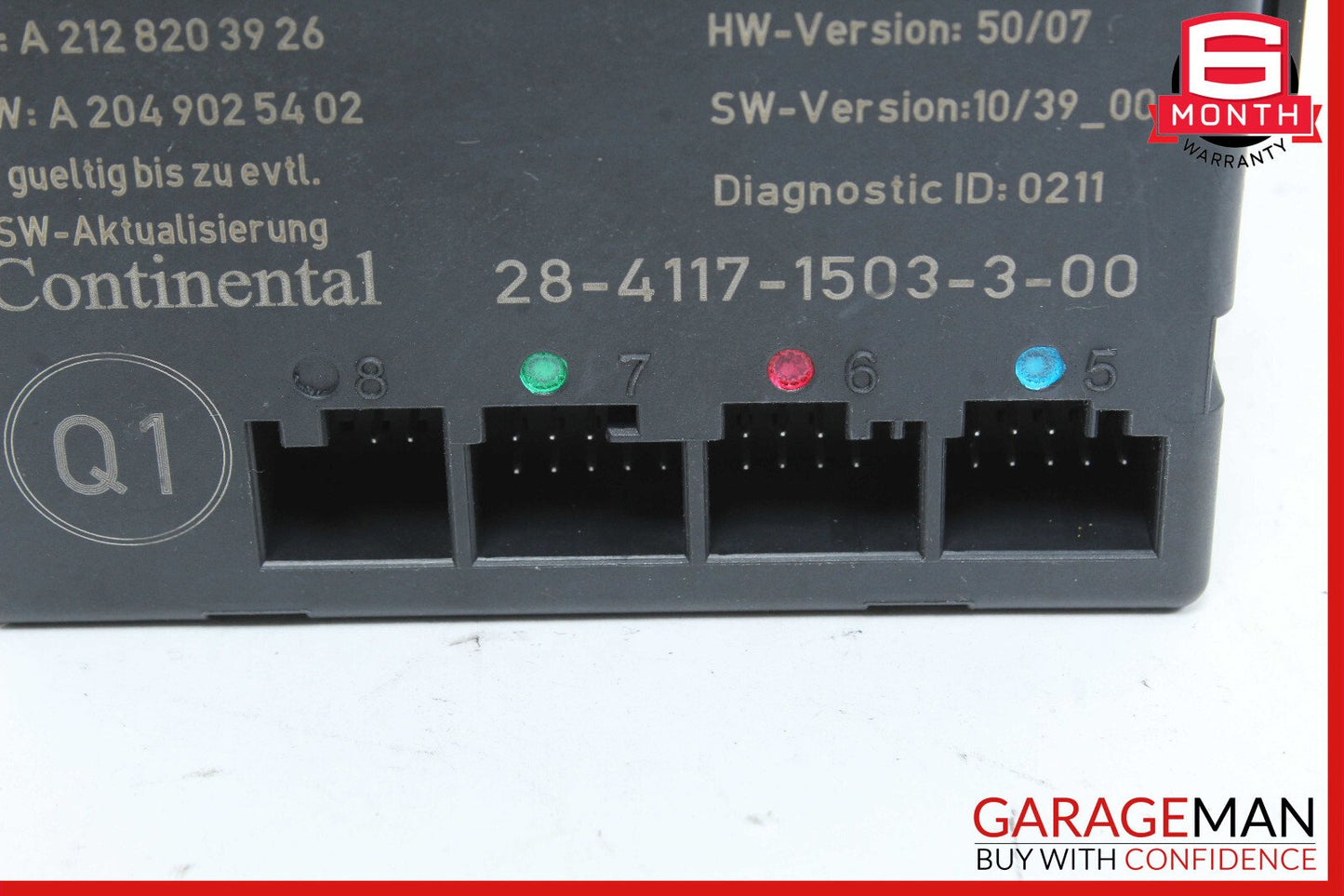 12-15 Mercedes W204 C250 C350 Front Left Driver Side Door Control Module Unit