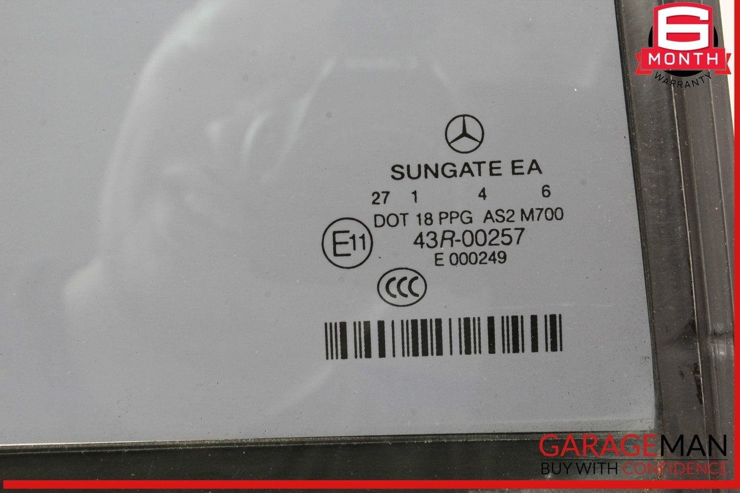 07-13 Mercedes W221 S550 S63 AMG Rear Right Passenger Side Quarter Window Glass