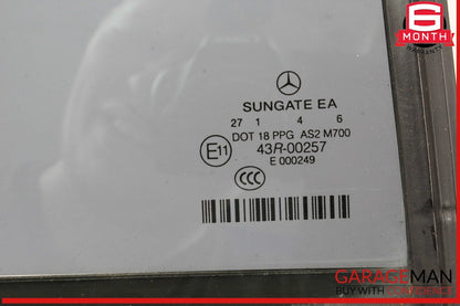 07-13 Mercedes W221 S550 S63 AMG Rear Right Passenger Side Quarter Window Glass