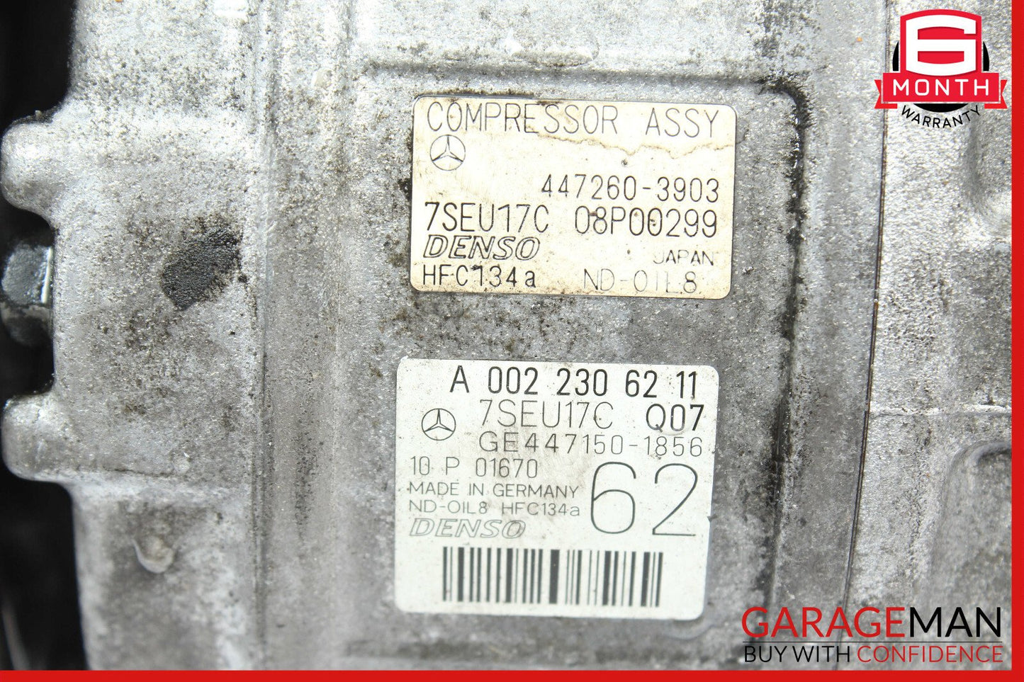 11-14  Mercedes W221 S550 CL550 A/C Air Conditioning Compressor 0022306211 OEM