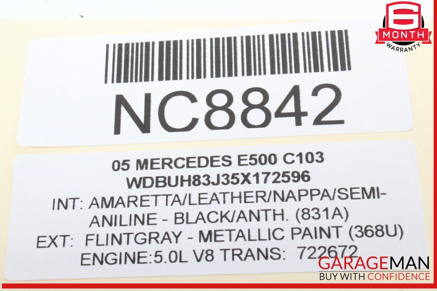 03-09 Mercedes W211 E500 Front Left Driver Side Door Control Module Unit OEM