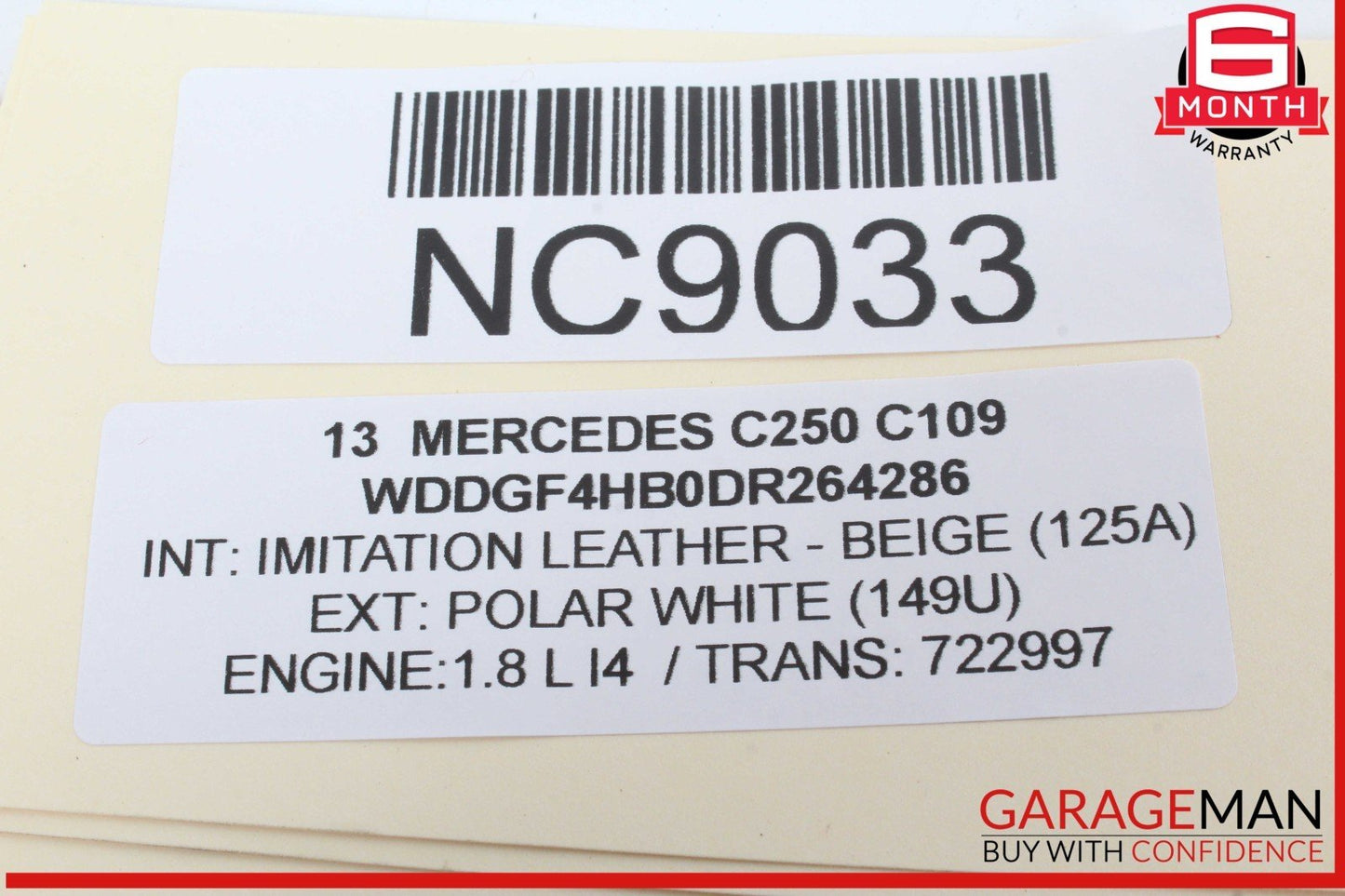 08-18 Mercedes W204 C250 GLK350 Rear Left or Right Door Speaker 2048205602 OEM