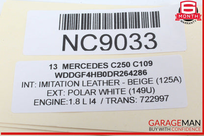 08-18 Mercedes W204 C250 GLK350 Rear Left or Right Door Speaker 2048205602 OEM