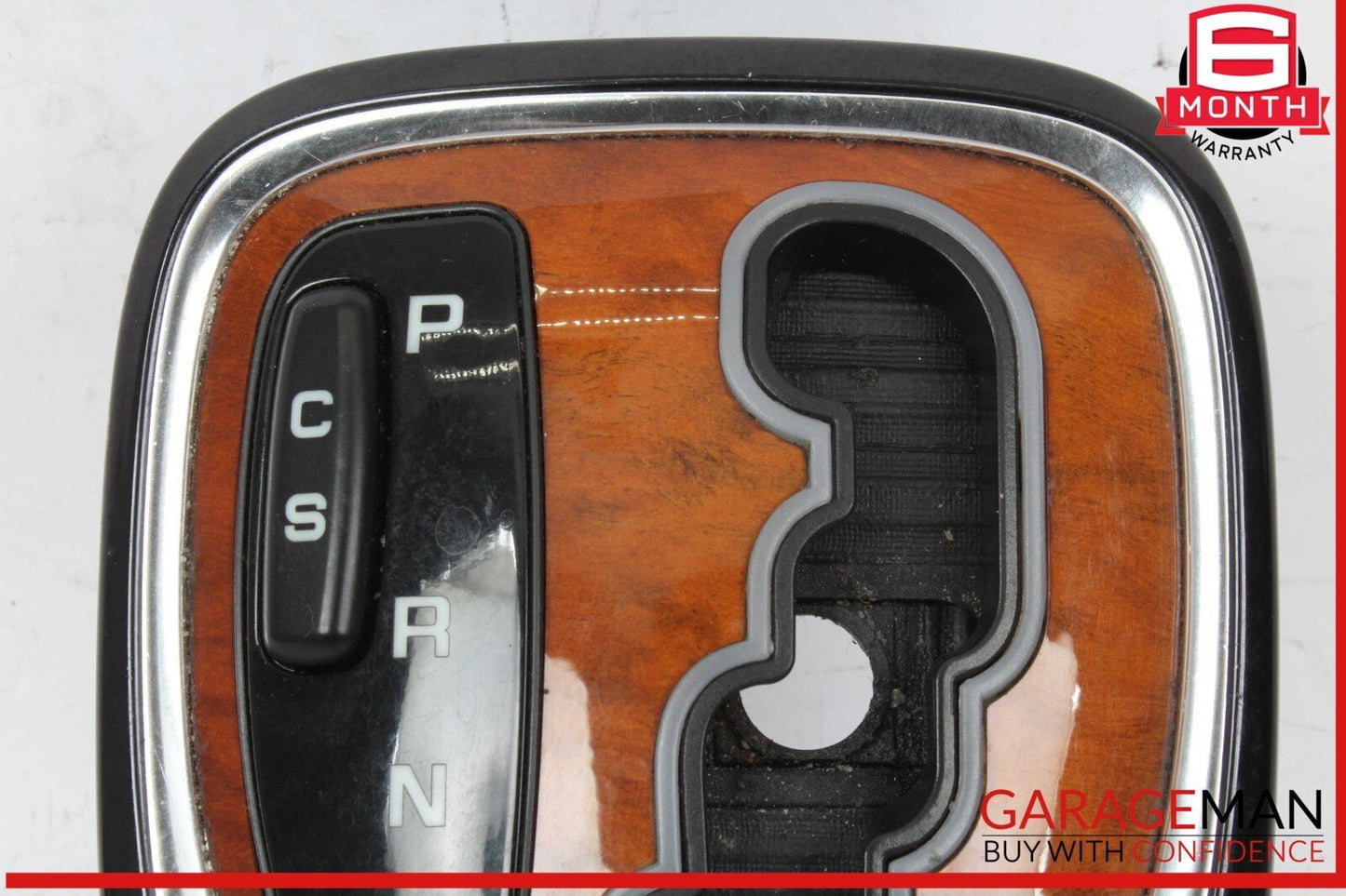 00-06 Mercedes W220 S500 S430 S55 AMG Gear Shifter Bezel Trim Indicator Wood OEM