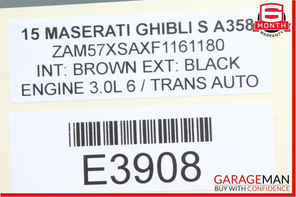 14-17 Maserati Ghibli Steering Column Trim Cover Panel Assembly OEM