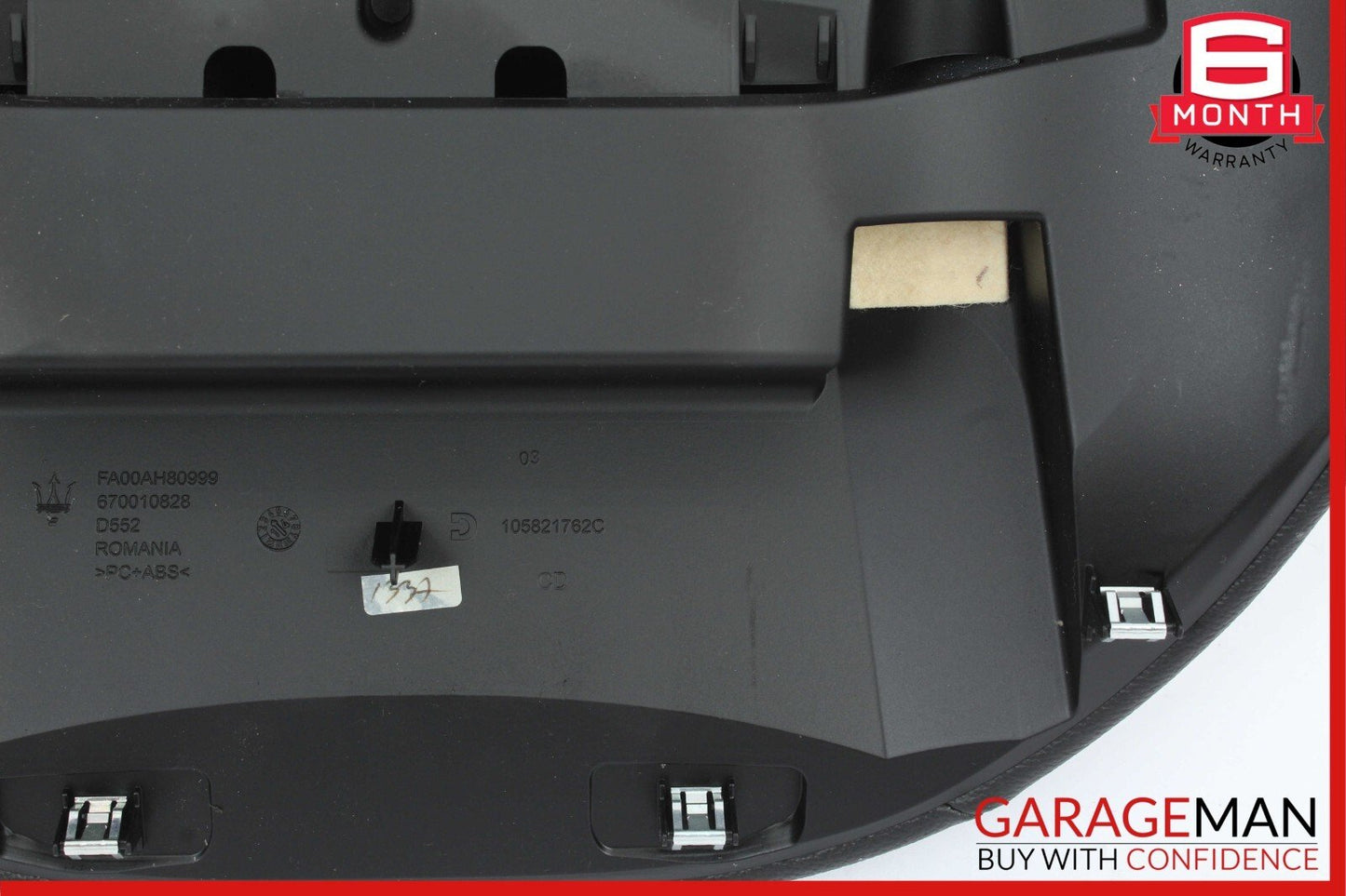 14-17 Maserati Ghibli Gauge Dash Speedometer Trim Pad Cover Black OEM