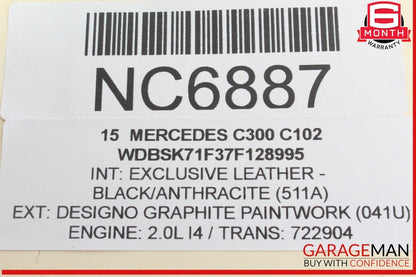 15-20 Mercedes W205 C300 GLC350e E300 M274 2.0L ECU ECM Engine Control Module