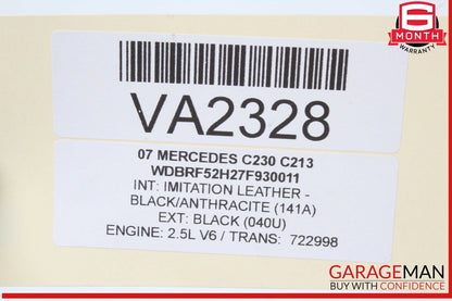 01-07 Mercedes W203 C230 C350 Rear Right Side Window Regulator Motor OEM