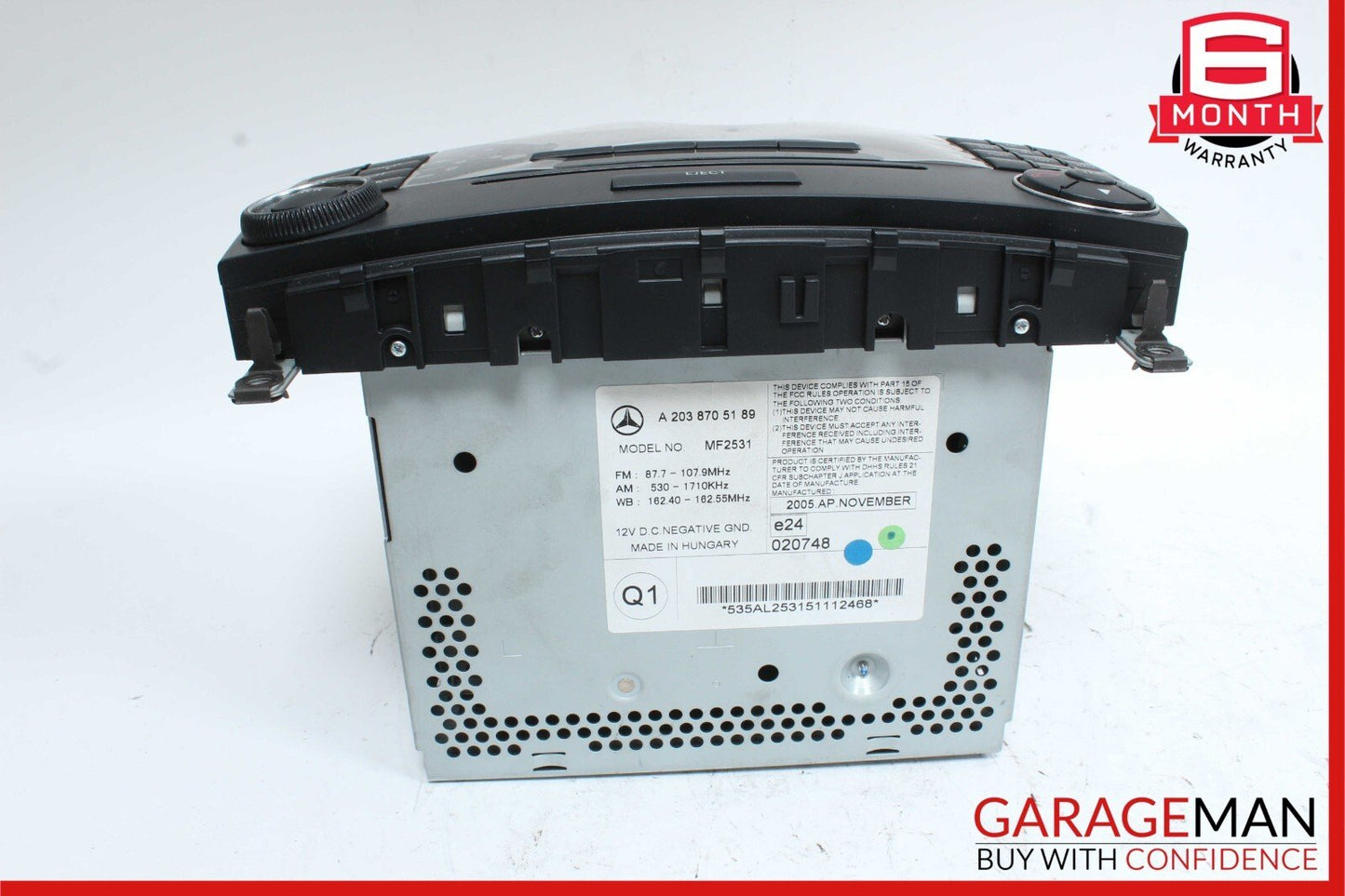05-07 Mercedes W203 C230 C350 Radio Stereo Audio Head Unit AM FM CD Player OEM