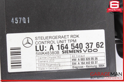 06-13 Mercedes W211 E350 ML350 R350 TPMS Tire Pressure Control 1645403762 OEM