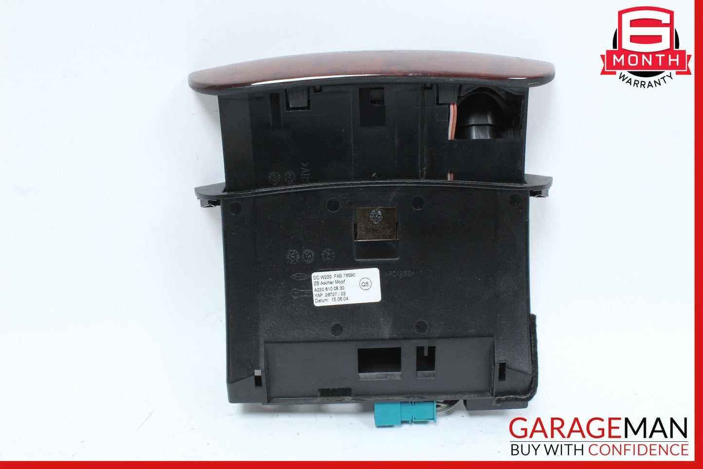 00-06 Mercedes W220 S430 Center Console Ash Tray Ashtray Compartment Wood OEM