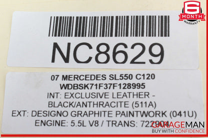 03-12 Mercedes R230 SL550 SL500 SL55 AMG Trunk Lid Lock Latch Handle OEM