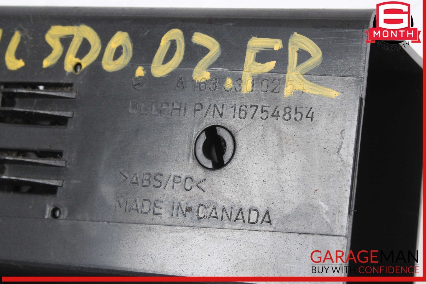98-05 Mercedes W163 ML500 Front Right Dashboard Dash A/C AC Air Vent Trim Panel