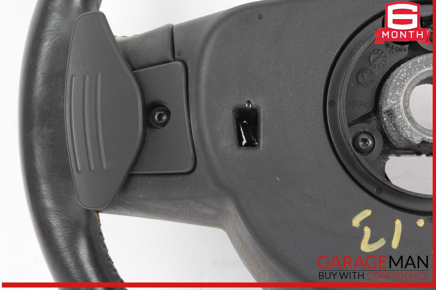 12-15 Jaguar X250 XF Steering Wheel w/ Paddle Shifters Black CX23ABLEG OEM