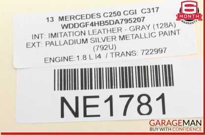 08-17 Mercedes W204 C250 CGI Trunk Lid Latch Lock Actuator 2047500185 OEM
