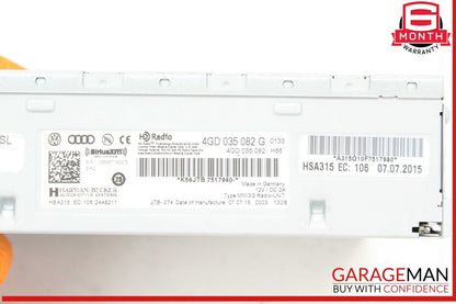 15-18 Audi A8 S8 Trunk Audio Radio Receiver AM FM Player 4GD035082G OEM