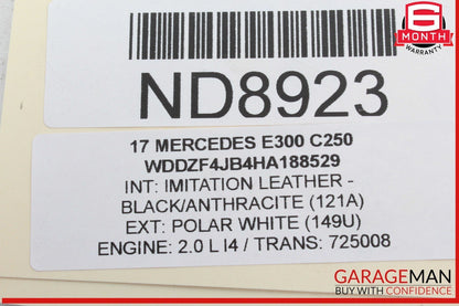 15-20 Mercedes W213 E300 GLC300 2.0L Engine Mounted Intercooler 2740900614 OEM