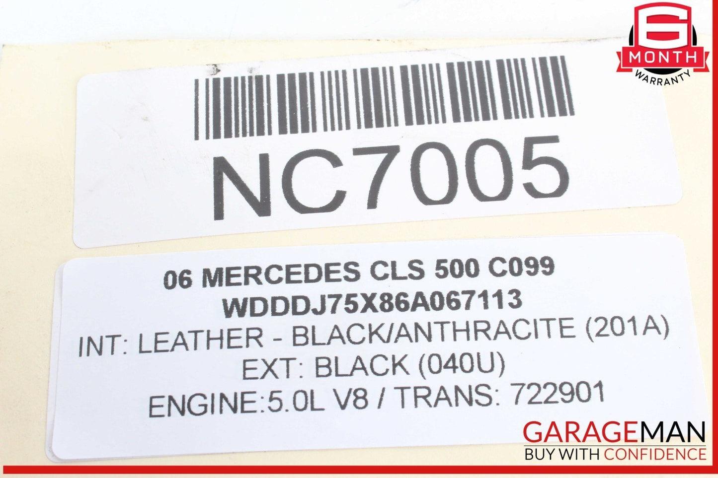 06-11 Mercedes W219 CLS500 Front Left Driver Side Door Control Module OEM