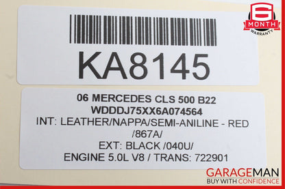 06-11 Mercedes W219 CLS500 E550 Rear Right / Left Door Keyless Go Control Module