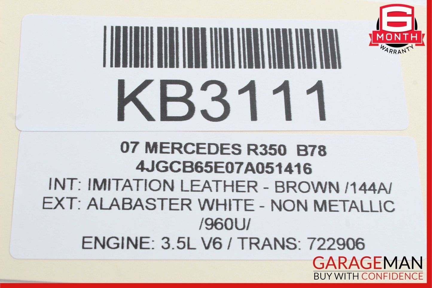 06-11 Mercedes W251 R350 ML350 Alternator Belt Idler Pulley Belt Tightener Guide