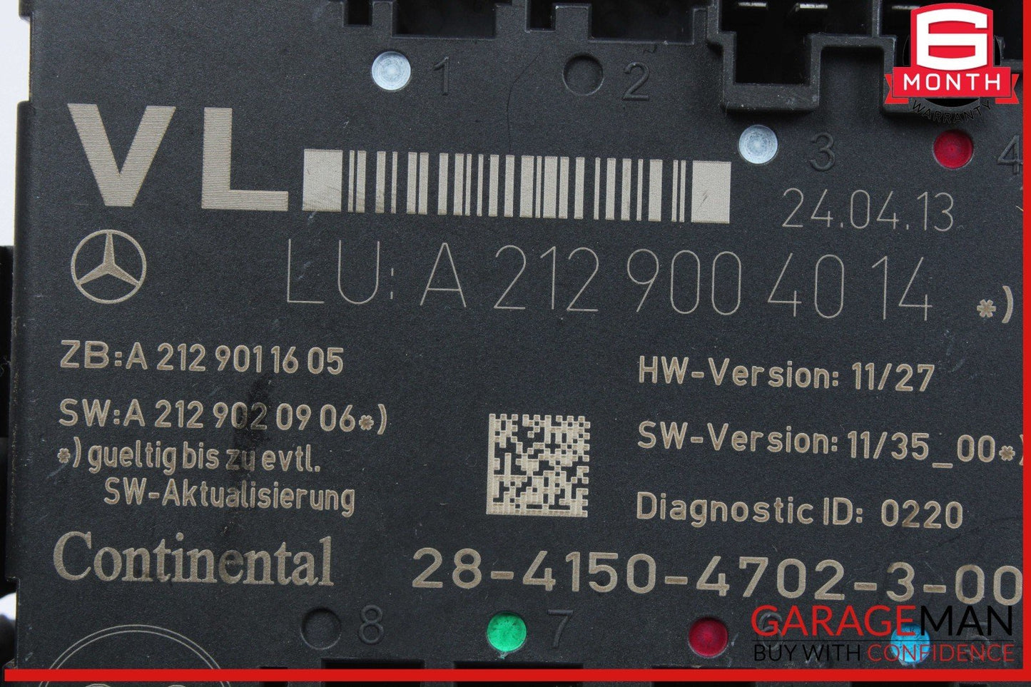 08-18 Mercedes X204 GLK250 C300 Front Left Side Door Control Module Unit OEM