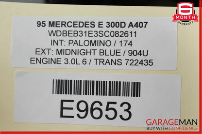 96-02 Mercedes W210 E300 Operators Owner Manual Vehicle Car Care Guide Set OEM