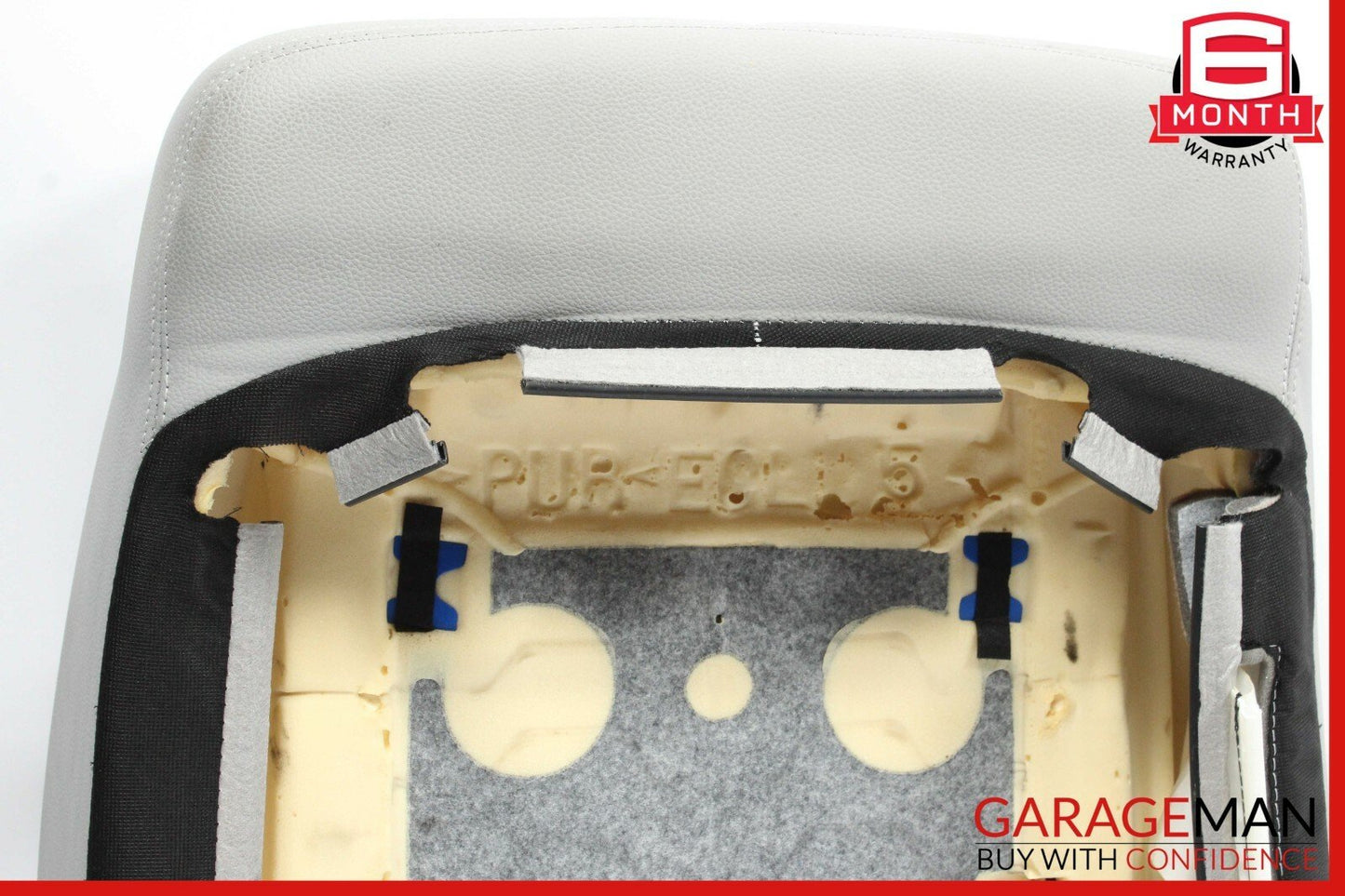 06-10 Mercedes W251 R350 Front Right Side Top Upper Seat Cushion Leather Gray