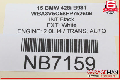 14-16 BMW 428i 435i Electric Engine Auxiliary Water Pump 8625097 OEM