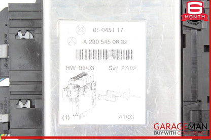 03-12 Mercedes R230 SL500 SL55 AMG Front Left SAM Fuse Box Control Module OEM