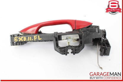 10-13 Mercedes W212 E350 Front Left Driver Side Exterior Door Handle Red OEM