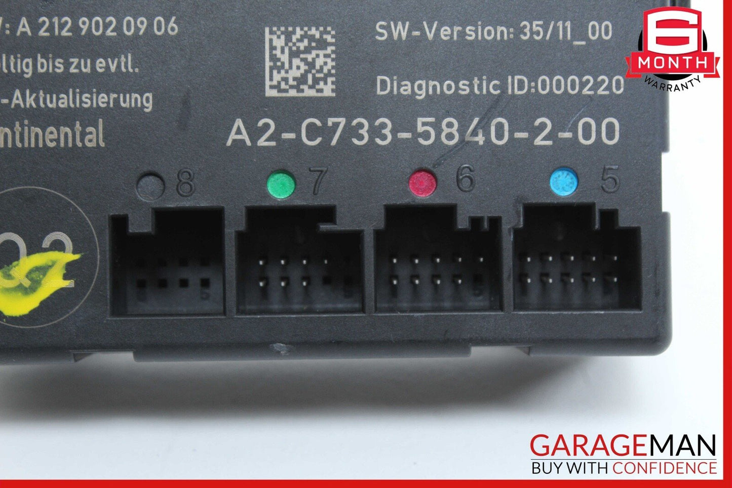 08-14 Mercedes W204 C250 C300 Front Left Driver Side Door Control Module Unit