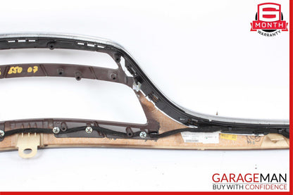 07-09 Mercedes W221 S550 Front Dashboard Dash Trim Panel Cover Bezel Wood OEM