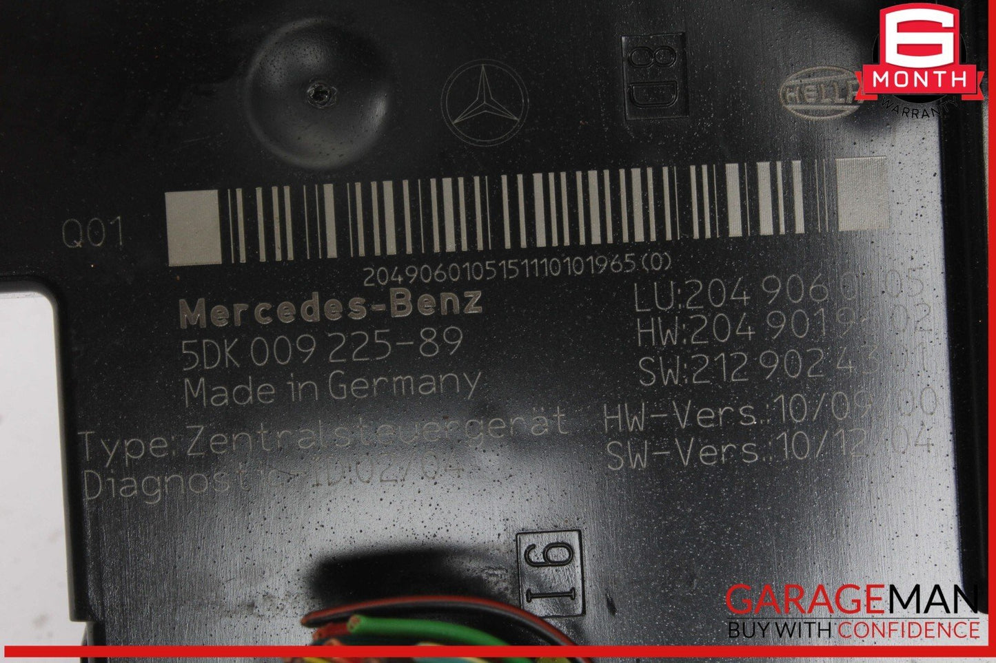 12-14 Mercedes W204 C250 C350 Rear Fuse Relay Box Module 2049060105 OEM