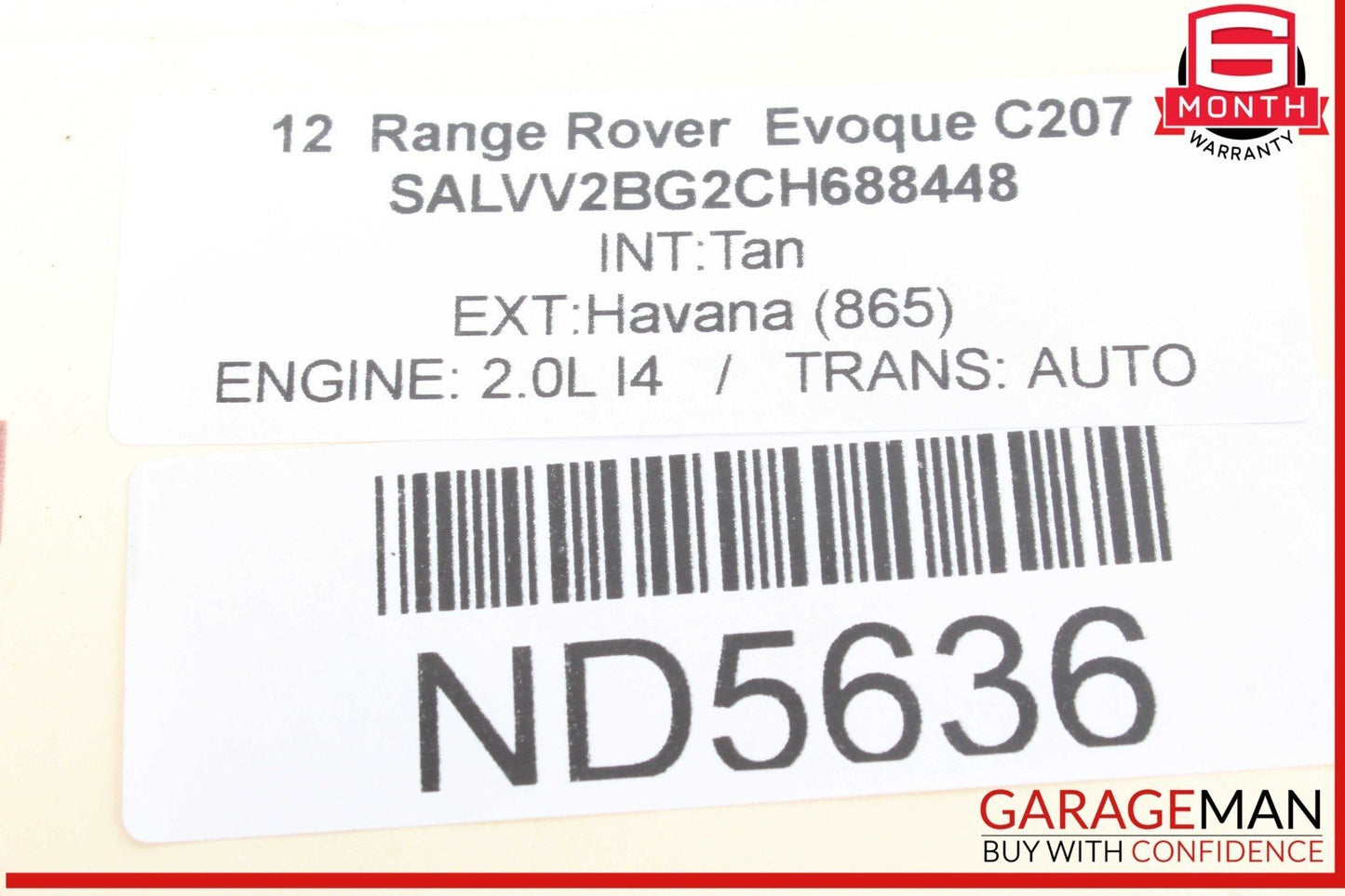12-19 Range Rover Evoque L538 Dual Note Electric Horn BJ3213A803AC OEM